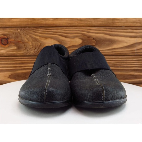 SoftWalk Size 8.5 Clog Black Leather Extra Wide (E+) Slip On Women - Picture 2 of 12